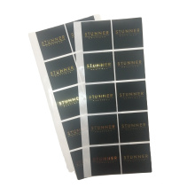 Free design black professional printing customized waterproof glossy die cut label sticker